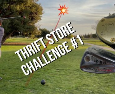 Golfing with Thrift Store Clubs (Thrift Store Challenge #1) - Ping Woods and Wilson Irons!
