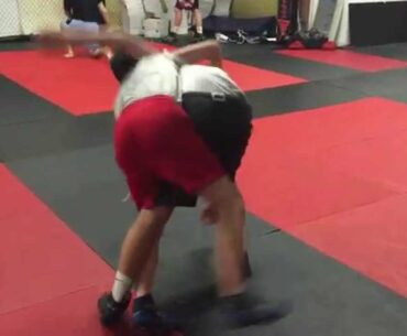 Bellport's Matt & Josh Drilling The Leg Trap From The Underhook