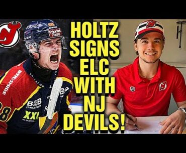 Alexander Holtz SIGNS Entry Level Contract With The New Jersey Devils!