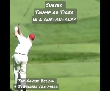 Donald Trump v Tiger Woods (Part I) #golf #shorts #tigerwoods