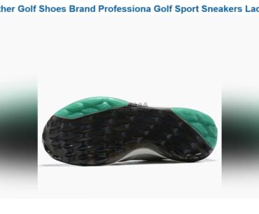 Promotion Women Leather Golf Shoes Brand Professiona Golf Sport Sneakers Ladies Outdoor Golfing Tra