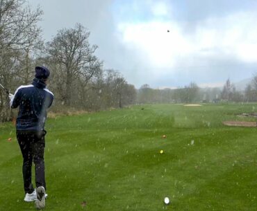 Playing Golf In The Snow... | Carus Green GC | Part 1