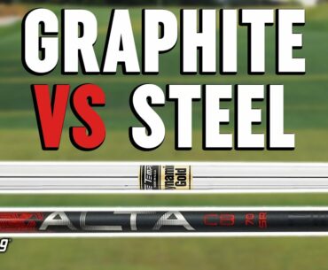 Graphite vs Steel Golf Shaft Comparison | Trackman Test