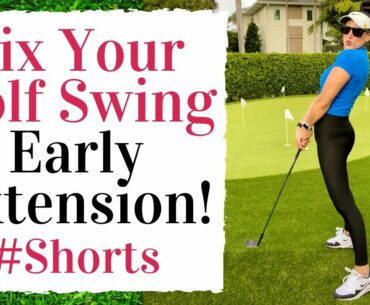 Fix Your Golf Swing EARLY EXTENSION! - Golf Fitness #Shorts