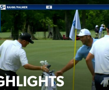 Jon Rahm holes out from bunker for birdie at Zurich Classic | 2021