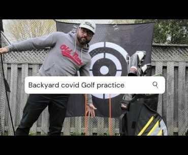 #golftown #golf #practice  Covid lockdown backyard practice