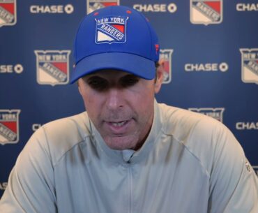 Coach Quinn Pregame Availability April 22nd | New York Rangers