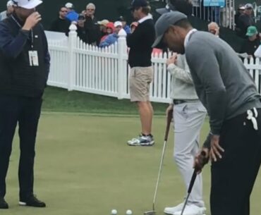 Tiger Woods putting warm-up routine. Valspar 2018 | Golf Rabble