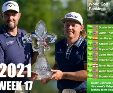 World Golf Rankings 2021 - Mark Leishman & Cameron Smith win the Zurich Classic