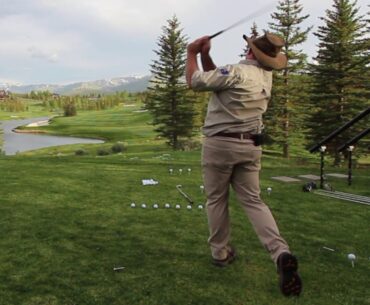 Putter Fades and Draws Outback Golf Trick Shot Clip