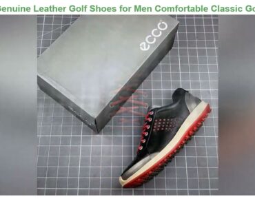 FreeShipping Brand Genuine Leather Golf Shoes for Men Comfortable Classic Golf Sport Training Sneak