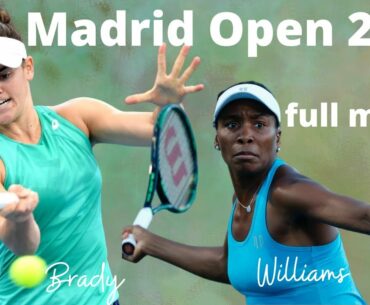 V. Williams vs J. Brady | Madrid Open 2021 | Full Tennis Match