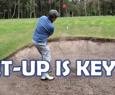 How to play the greenside Bunker Shot (SIMPLE SET-UP)