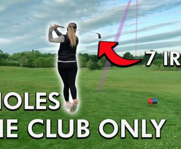 3 HOLES WITH MY 7 IRON ONLY | ONE CLUB CHALLENGE GOLF