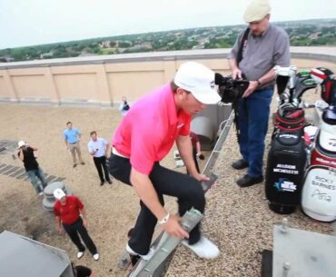 Teaser - Ricky Barnes Tees Off From Roof At Byron Nelson Championship