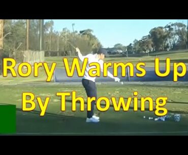 Rory Warming Up His Throwing Muscles & Long Drive Champ Teaches How To Throw