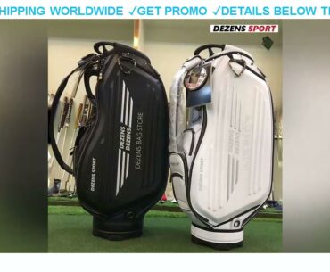 [Deal] $235 DEZENS Professional golf bag PU waterproof new sports golf bag white/black