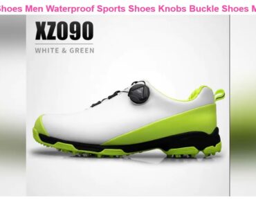 Promotion 2020 Golf Shoes Men Waterproof Sports Shoes Knobs Buckle Shoes Mesh Lining Breathable Ant