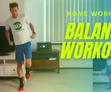 Balance & Stability Workout For Runners - FOLLOW ALONG (15min Home Workout)