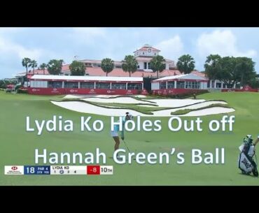 Lydia Ko Holes Out of Hannah Green's Ball- Golf Rules Explained