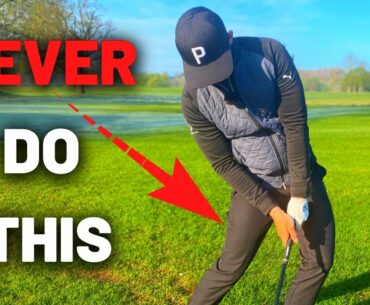 NEVER DO THIS WITH THE LEFT LEG IN THE DOWNSWING!