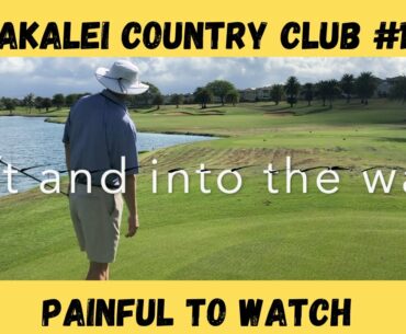 This is a hard golf hole | Hoakalei Country Club #16 | Hawaii Golf Course | How not to play golf