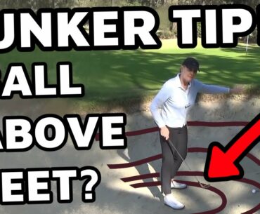 Bunker Tip: Ball above feet #shorts