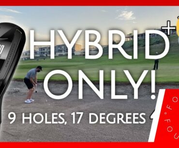 2 HYBRID ONLY CHALLENGE // 9 holes with the Taylormade Sim 2 Rescue!!