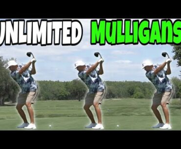 I played 9 holes with unlimited mulligans!