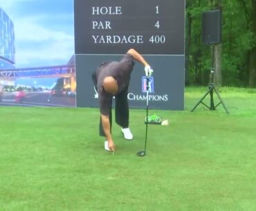 This is what Charles Barkley's new golf swing looks like!