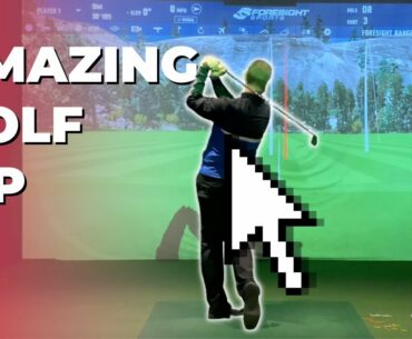AMAZING GOLF TIP: Release the BUTT of the CLUB for LONG STRAIGHT SHOTS