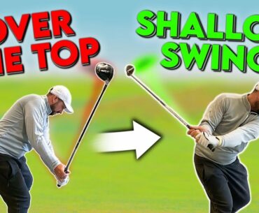 How To Stop Swinging "OVER THE TOP" In Golf