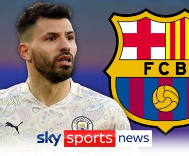 Barcelona hold initial talks with Sergio Aguero's representatives over a free transfer to the club