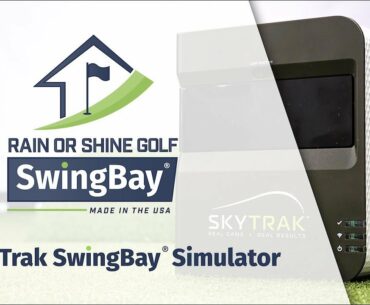 SkyTrak SwingBay Golf Simulator Package by Rain or Shine Golf