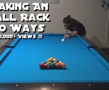 Pool Lesson: Breaking An 8-Ball Rack Two Ways