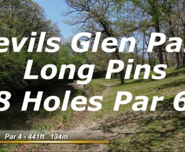 DEVILS GLEN DISC GOLF PARK BETTENDORF IA LONG PINS