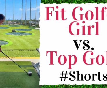 TopGolf Golf Swing - Fit Golfer Girl Golf Swing #shorts #golfshorts