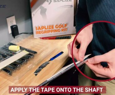 Saplize Golf Grip Regripping Instruction Video English 4K