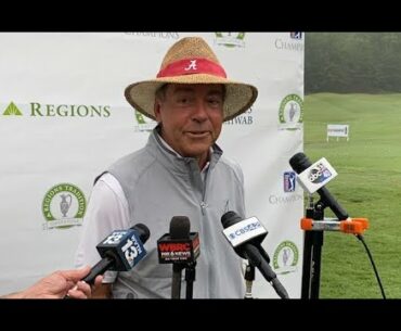 Nick Saban at Regions Tradition Pro-Am | Golf game, NILs in college, Championship season