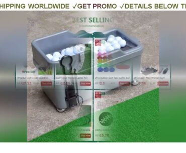 [DIscount] $203.15 Semi automatic Golf Ball Machine Automatic Golf Ball Dispenser With Golf Clubs H