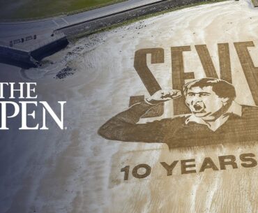 Seve Sand Art | A St Andrews Tribute