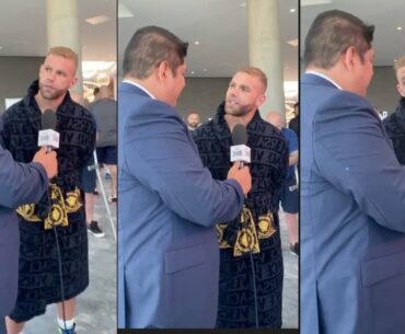 'YOUR BREATHS LIKE S***' - BILLY JOE SAUNDERS  TROLLS MEXICAN REPORTER DURING INTERVIEW