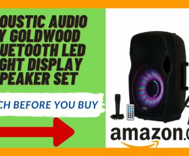Acoustic Audio by Goldwood Bluetooth LED Light Display Speaker Set