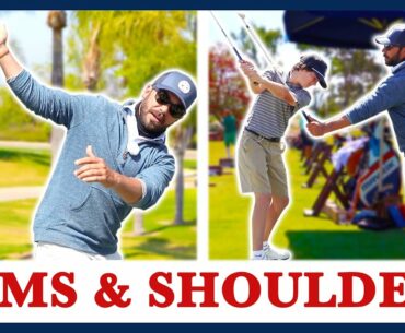 Golf Swing Basics - Arms and Shoulders Turn!