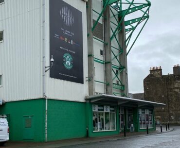 visiting easter road and talking about the history of the club