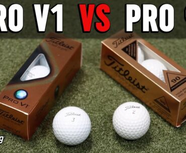 Titleist Golf Balls Test | Old vs New | Pro V1 vs Professional 90