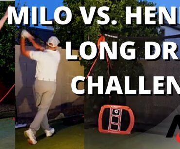Milo Lines VS Henry Fall | Long Drive Speed Challenge With Rukket Sports