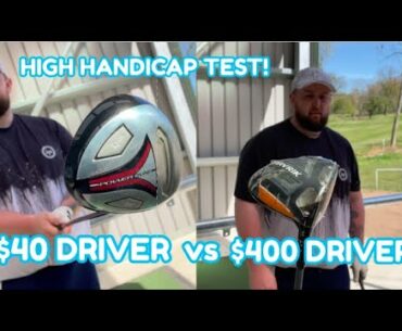 $40 DRIVER VS $400 DRIVER | HIGH HANDICAP TEST | THE TOOLBOX | ALEX