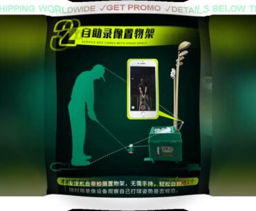 [Promo] $164 Multifunctional Golf Ball Automatic Server Pitching Machine Robot Swing Trainer Can Ho