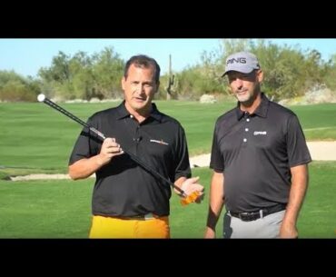 STAN UTLEY TEACHING PUTTING WITH THE ORANGE WHIP PUTTER